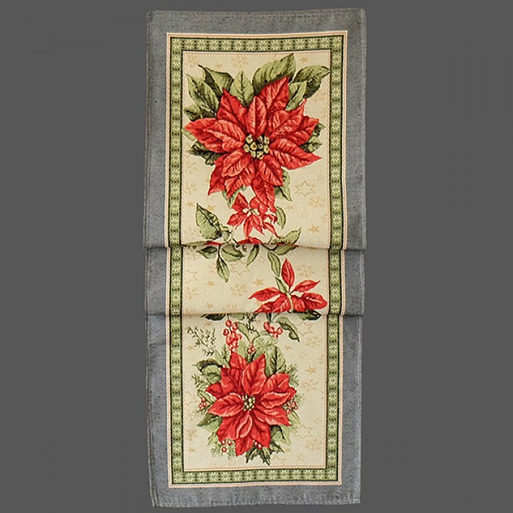 Gobelin bunt ''Weihnachtsstern'' 40x140 cm Tischläufer Gobelin bunt ''Weihnachtsstern'' 40x140 cm Tischläufer